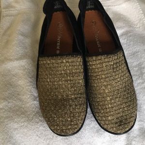 Black and gold Bernie Mev Shoes